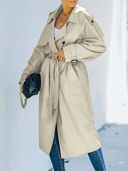 Casual Denim Trench Coat For Women | Perfect for Casual Days