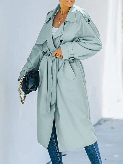 Casual Denim Trench Coat For Women | Perfect for Casual Days