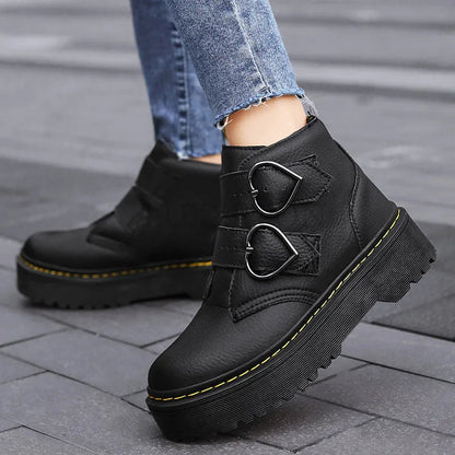 Women's Ankle Boots with Adjustable Strap