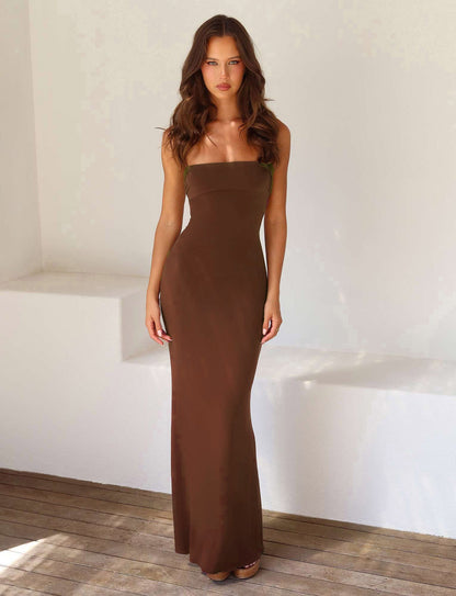 Women's Maxi Dress with Spaghetti Straps