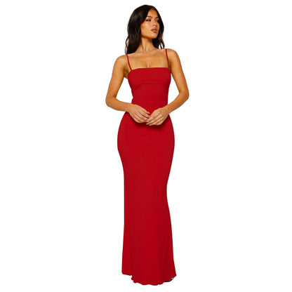 Women's Maxi Dress with Spaghetti Straps