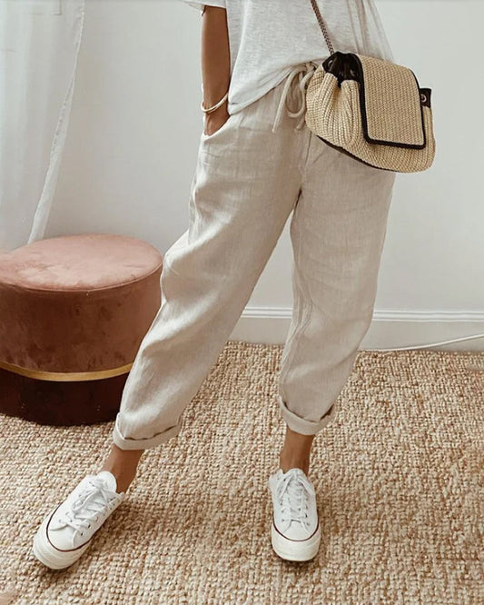Women’s Trousers with Drawstring Waist