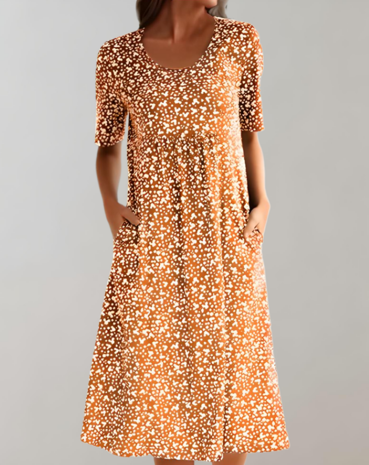 Women's V-Neck A-Line Dress