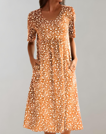 Women's V-Neck A-Line Dress