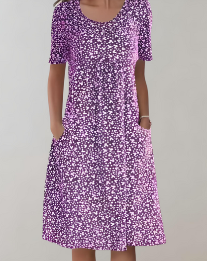 Women's V-Neck A-Line Dress