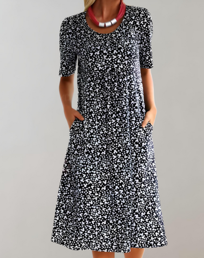 Women's V-Neck A-Line Dress