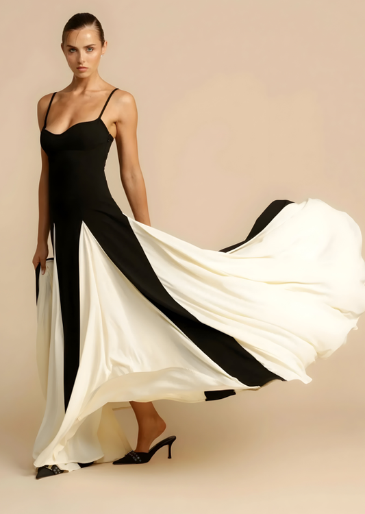 Women's Maxi Dress with Thin Straps