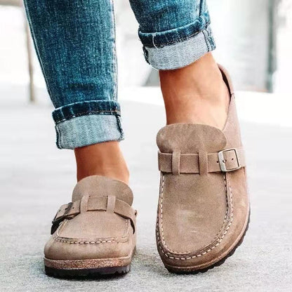 Women's Loafers with Buckle Detail