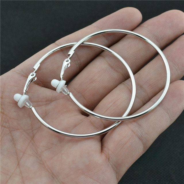 Women’s Clip-On Earrings with Round Design 12