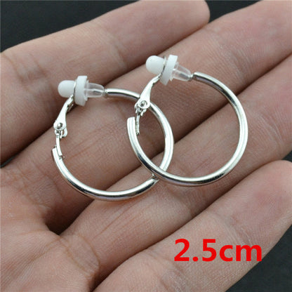 Women’s Clip-On Earrings with Round Design 2