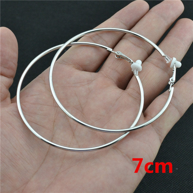 Women’s Clip-On Earrings with Round Design 6