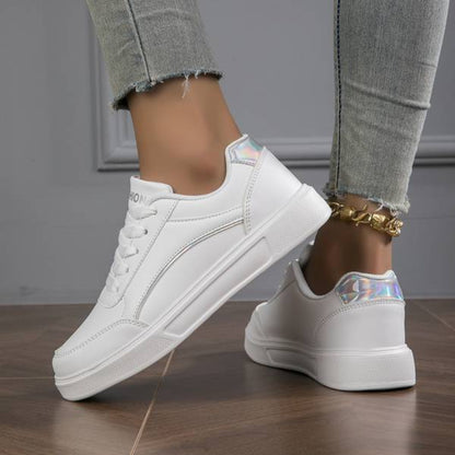 Women's Sneakers with Metallic Accents
