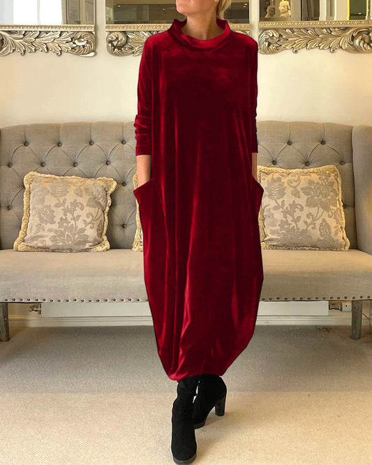 Women's Loose Long Dress with with Pockets