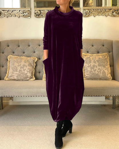 Women's Loose Long Dress with with Pockets