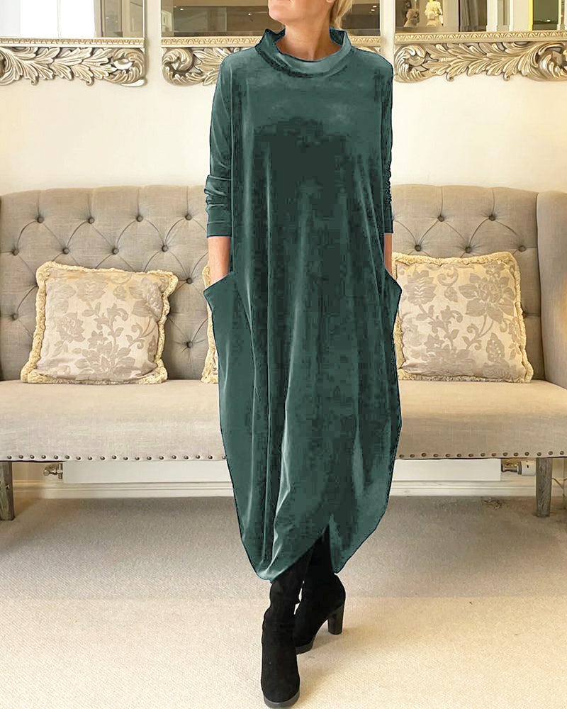 Women's Loose Long Dress with with Pockets