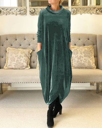 Women's Loose Long Dress with with Pockets