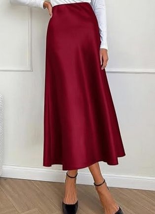 Women's Flattering Midi Skirt