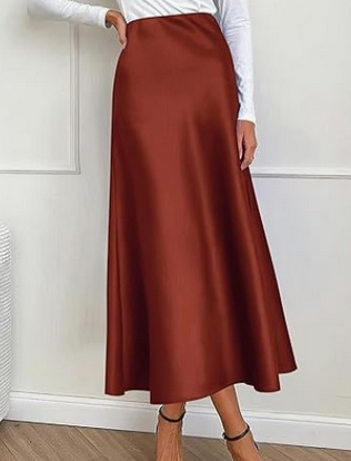 Women's Flattering Midi Skirt