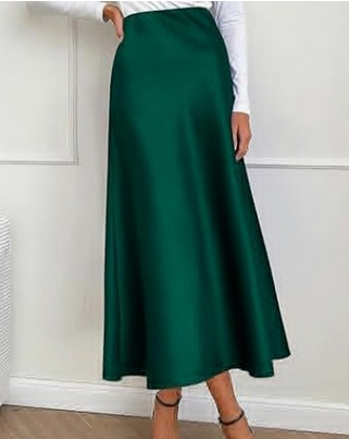 Women's Flattering Midi Skirt