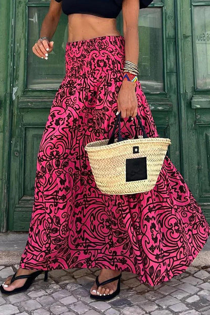 Women's Printed Maxi Skirt