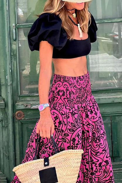 Women's Printed Maxi Skirt
