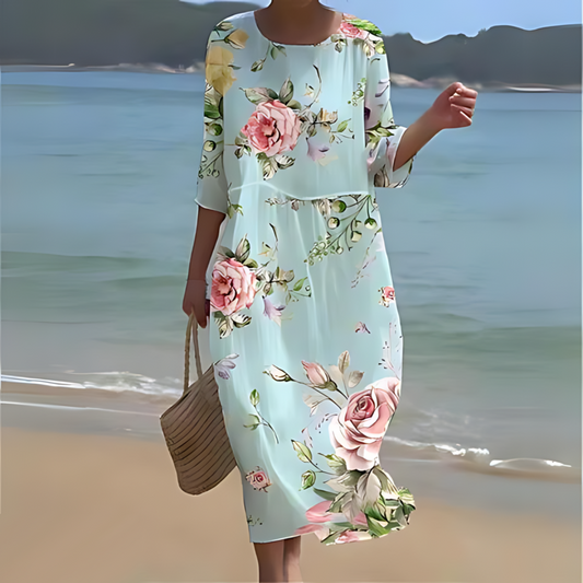 Women's Printed Midi Dress