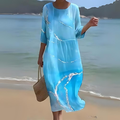 Women's Printed Midi Dress