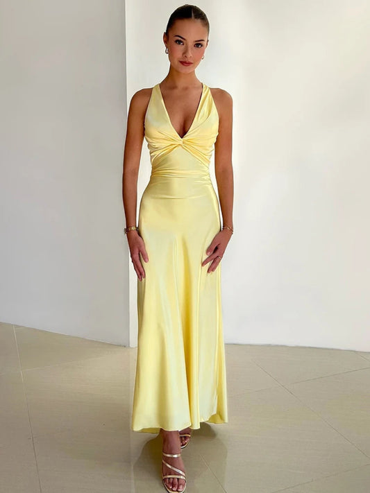 Women's Gown with V-Neckline