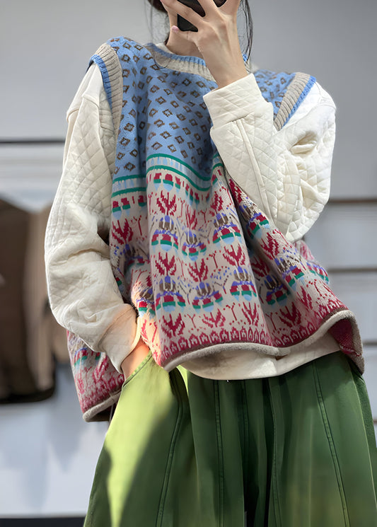 Women's Waistcoat with Printed Design