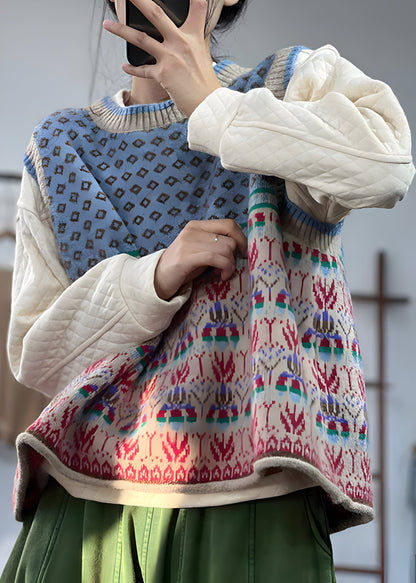 Women's Waistcoat with Printed Design