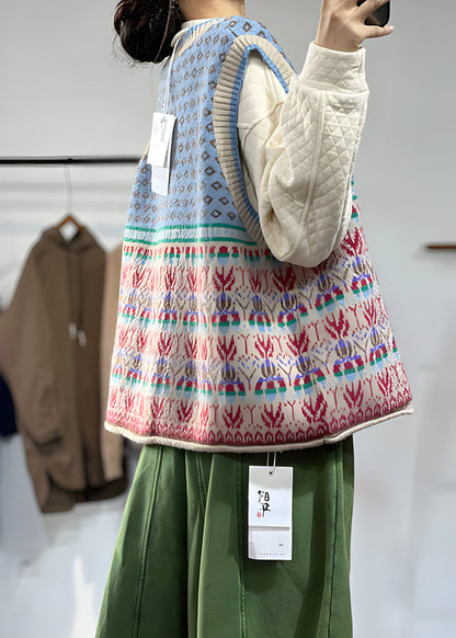 Women's Waistcoat with Printed Design
