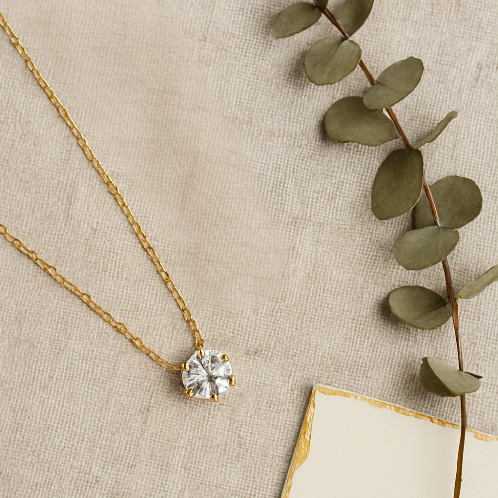 Women’s Lanyard Necklace with Geometric Pendant Design 1