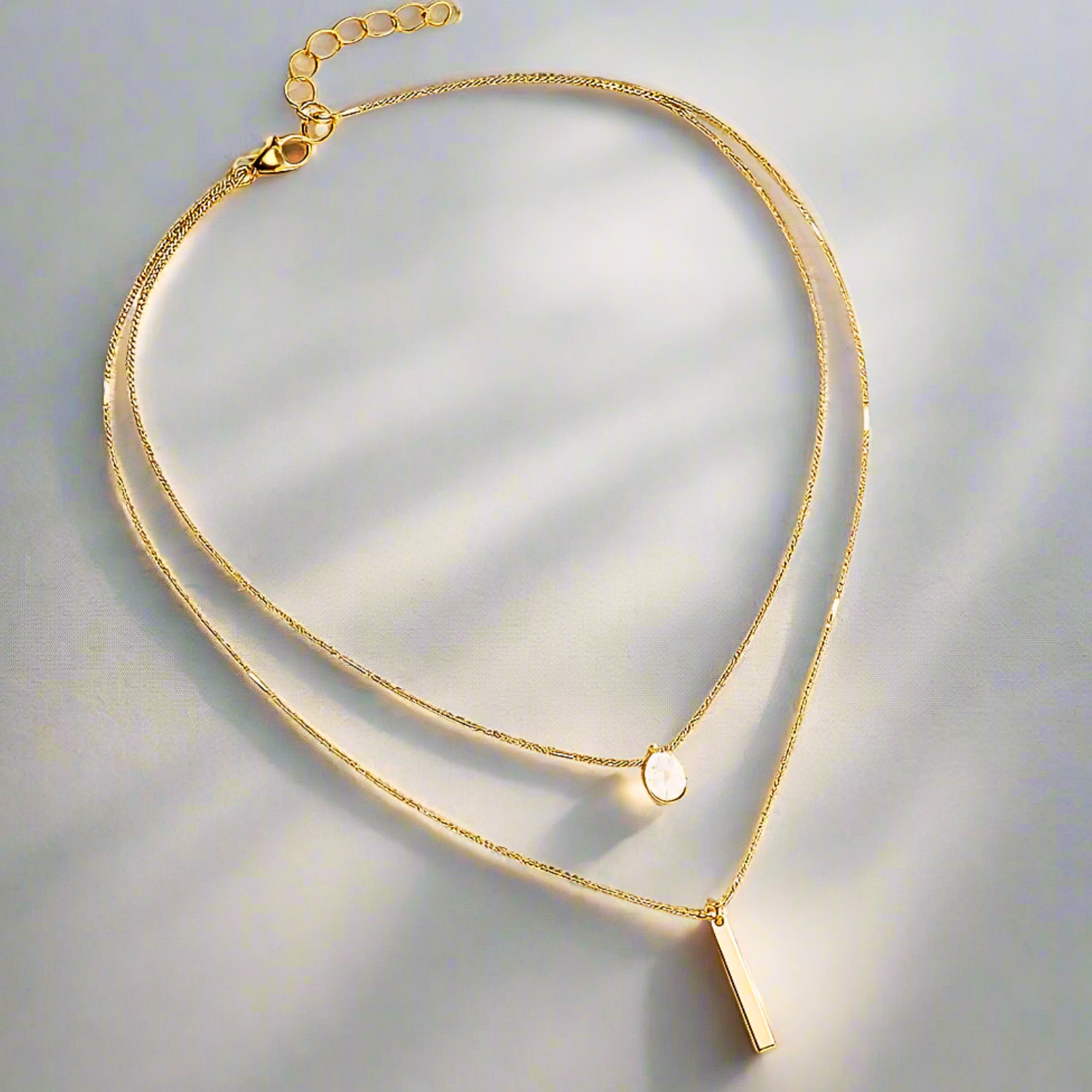 Women’s Layered Pendant Necklace 0