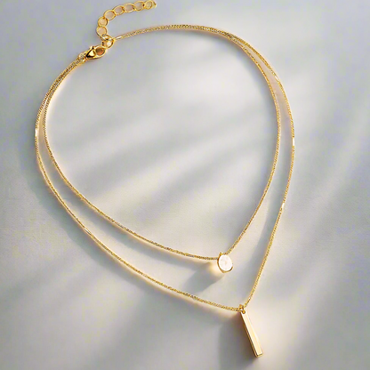 Women’s Layered Pendant Necklace 0