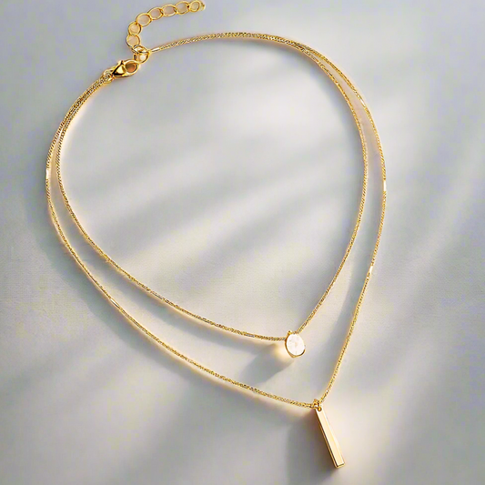 Women’s Layered Pendant Necklace 0