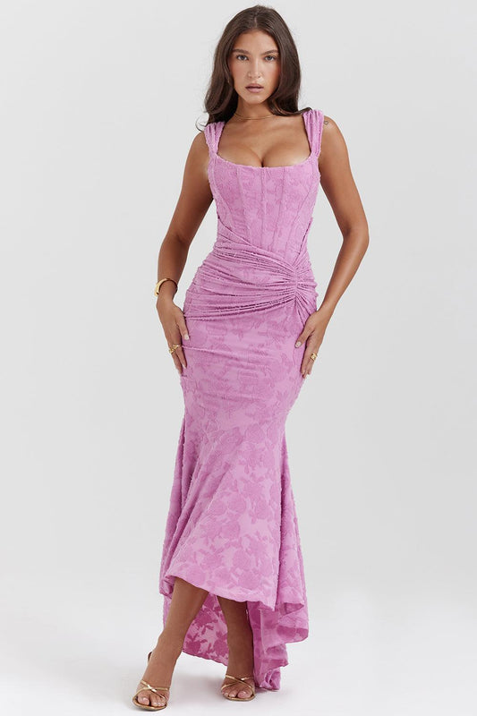 Women's Ruched Maxi Dress