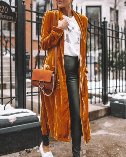 Women's Longline Cardigan with Open Front