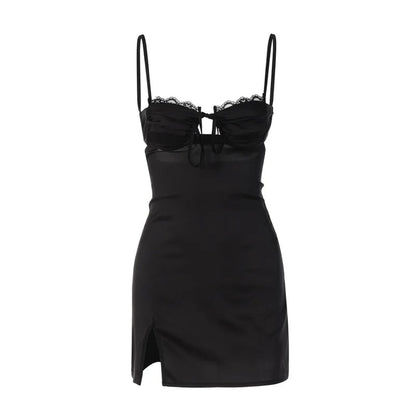 Women's Mini Dress with Spaghetti Straps
