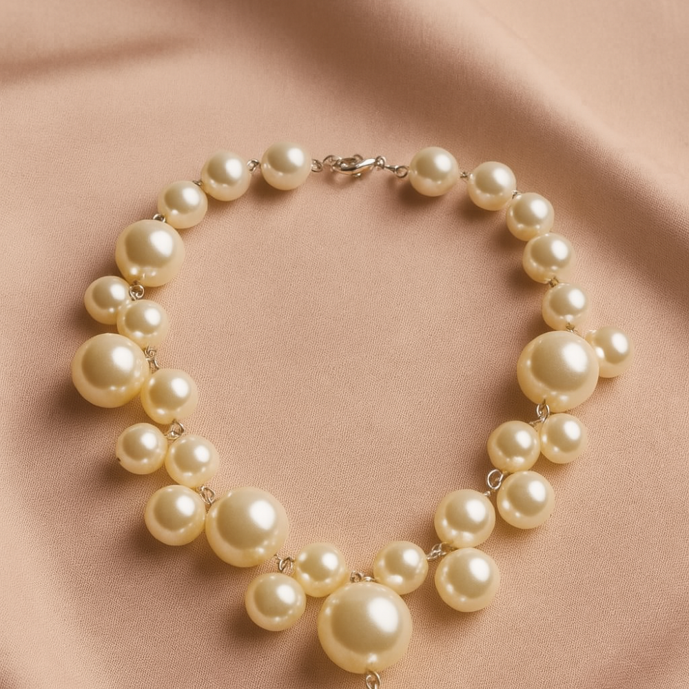 Women’s Necklace with Round Pearl Design 3