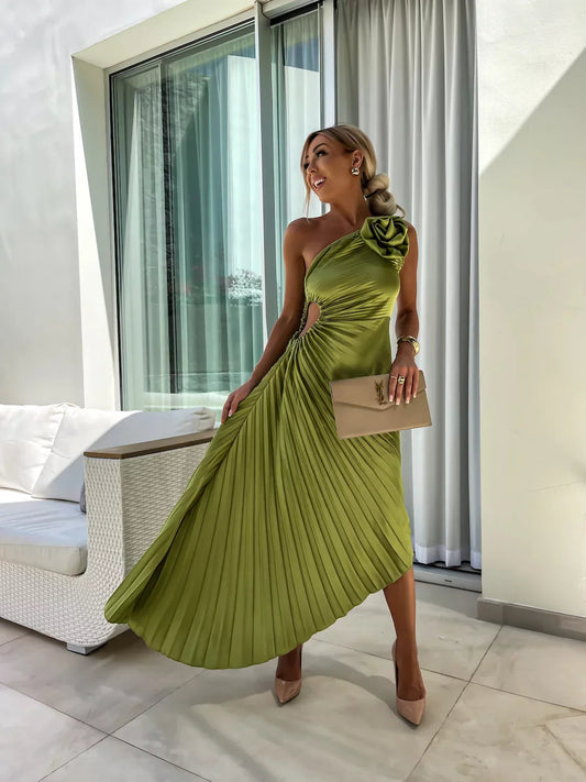 Women's One Shoulder Long Dress