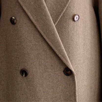 Women's Oversized Coat with Belted Waist