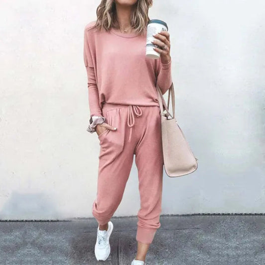 Women’s Long Sleeve Top and Trouser Set