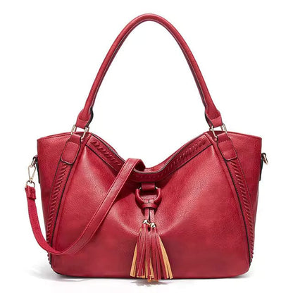 Women’s Spacious Tote Bag with Decorative Tassel 4