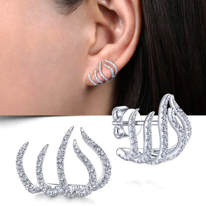 Women’s Stud Earrings with Geometric Design 0