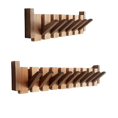 Wooden Coat Rack – Wall Mounted Design with Multiple Hooks 8