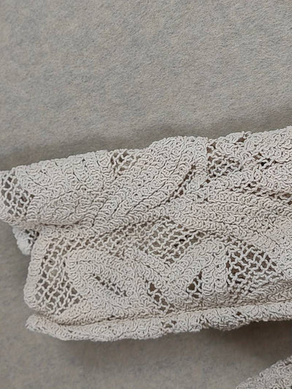 Women's Elegant Lace Blouse with Floral Design