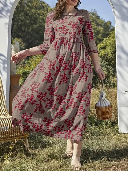 Women's Summer Floral Boho Long Dress | Perfect for Casual Days