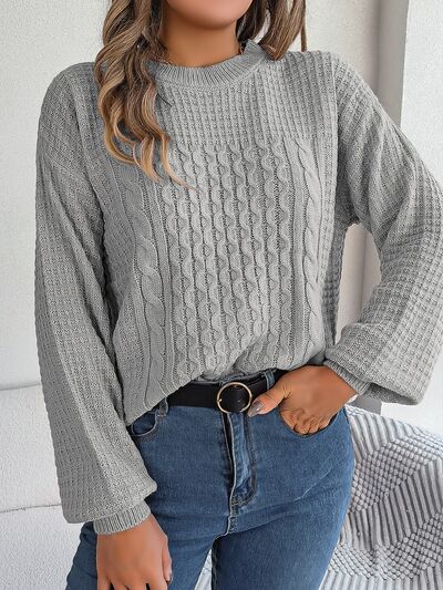 Women's Stylish Jumper with Voluminous Braids | Ideal for Winter