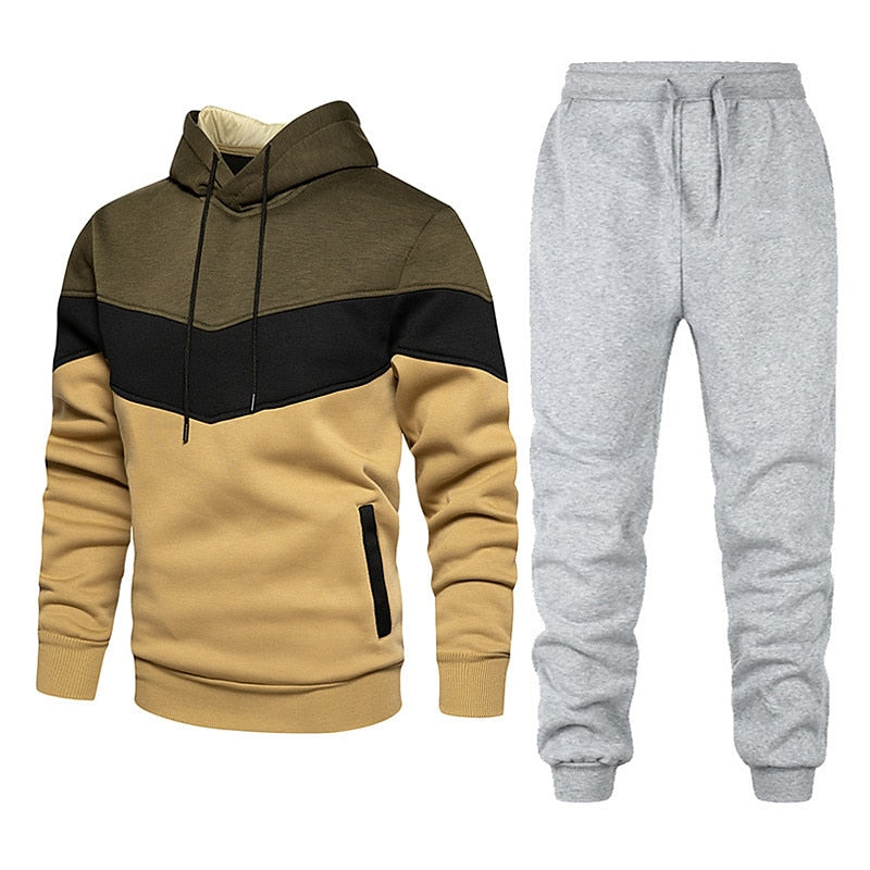 Variant image for Men's Modern High-Quality Tracksuit with Trendy Design-57