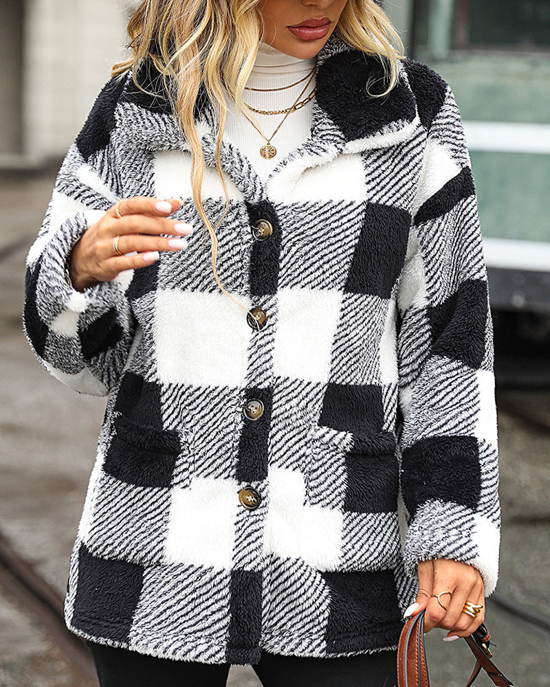 Aileen - Plaid Coat - Chic - High-Quality Modern Style - Ideal for Autumn